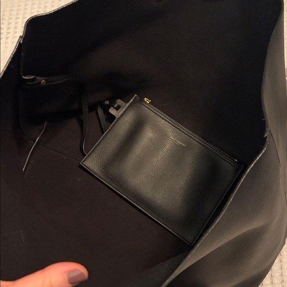 Yves Saint Laurent Black Leather Tote - Picture 11 of 14